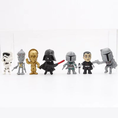 14Pcs/Set Star Wars Mandalorian Cute 4Cm Figure Toys